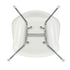 Cadeira de Braços em Plástico Eames DAX / Base Cromada